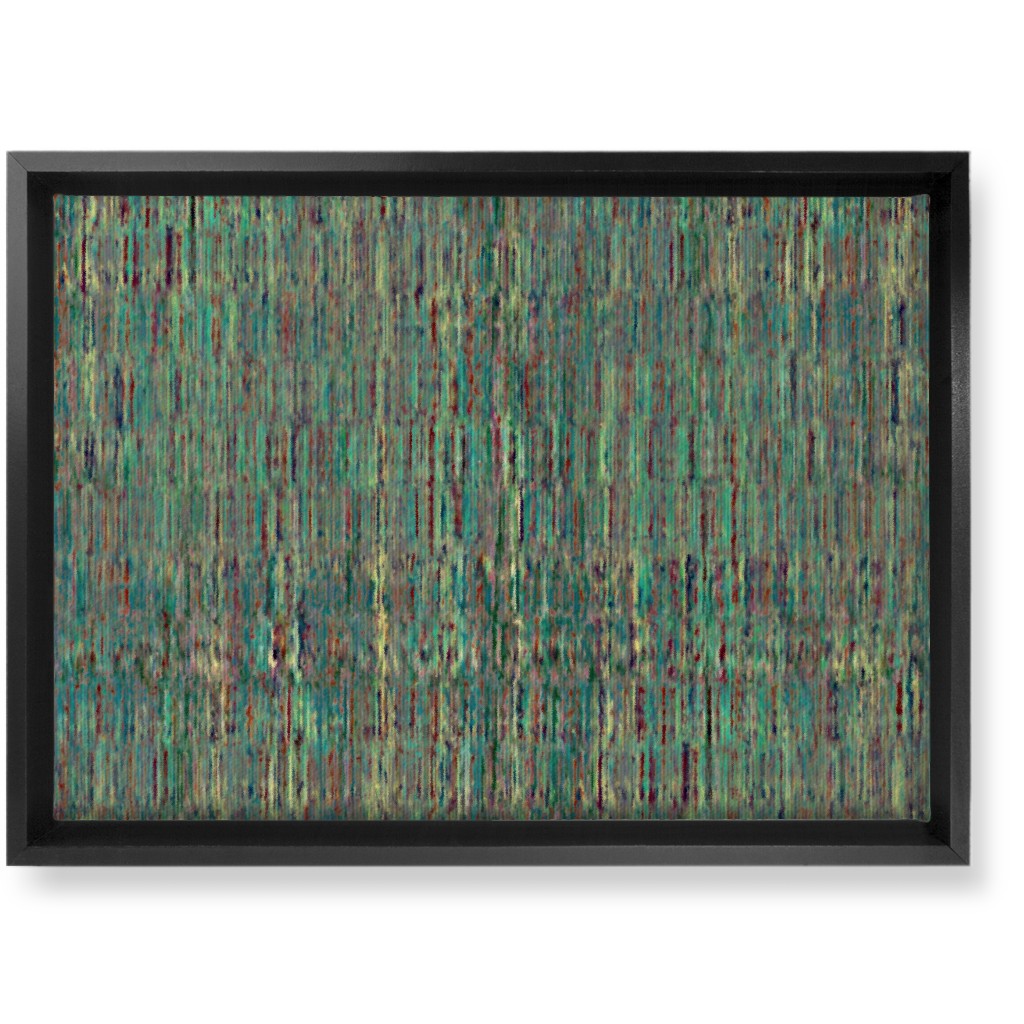 String Theory - Green Wall Art, Black, Single piece, Canvas, 10x14, Green