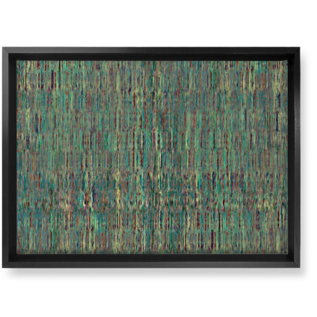 String Theory - Green Wall Art, Black, Single piece, Canvas, 10x14, Green, Classic Green