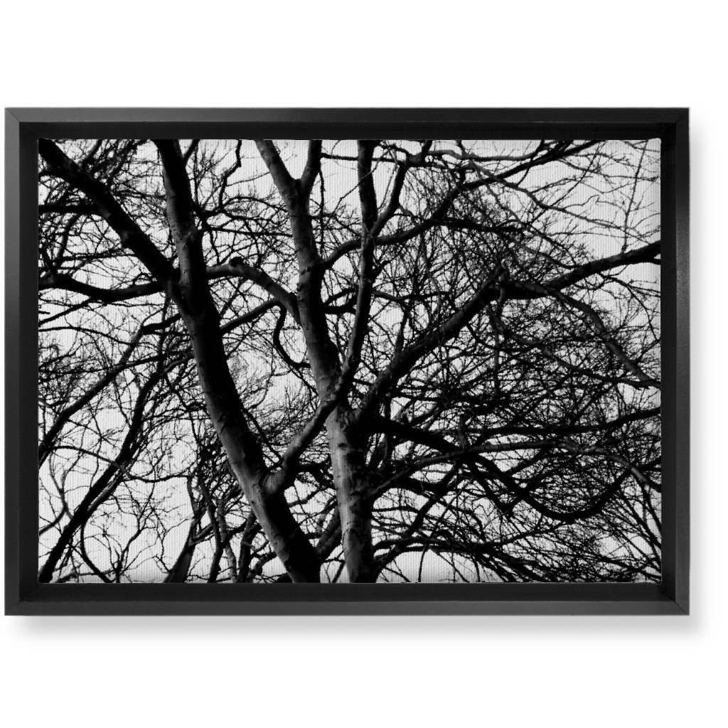 Tree Lace - Neutral Wall Art, Black, Single piece, Canvas, 10x14, Black, Black