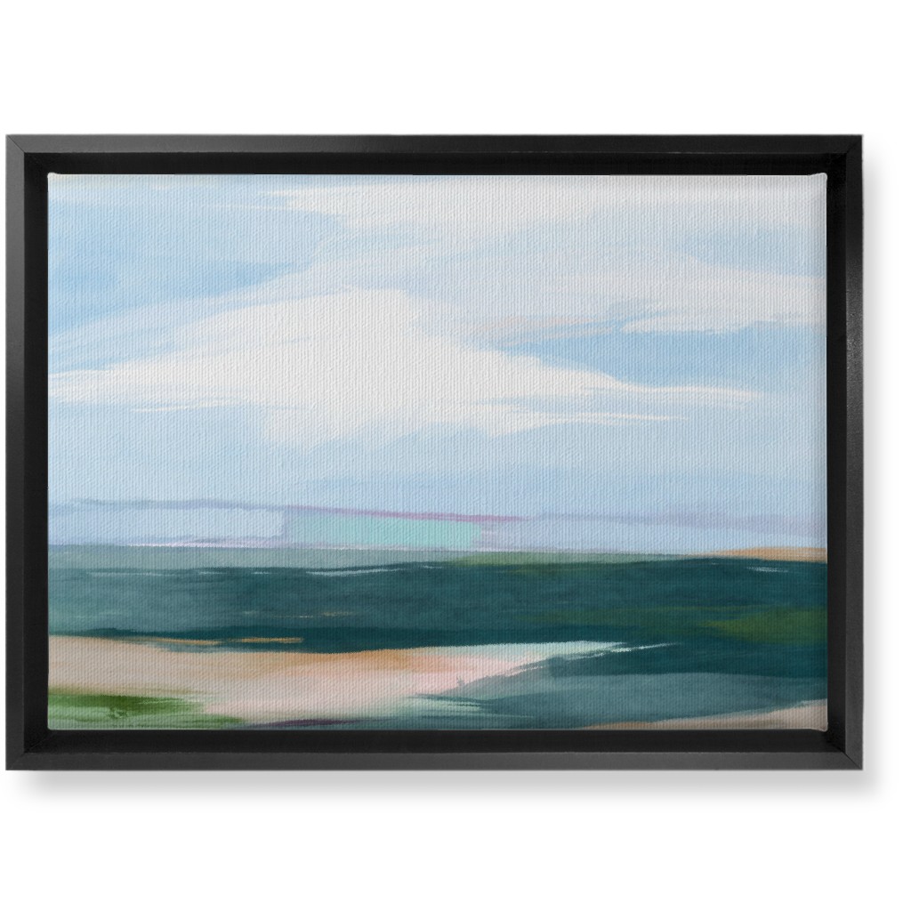 Big Sky Wall Art, Black, Single piece, Canvas, 10x14, Blue, True Blue