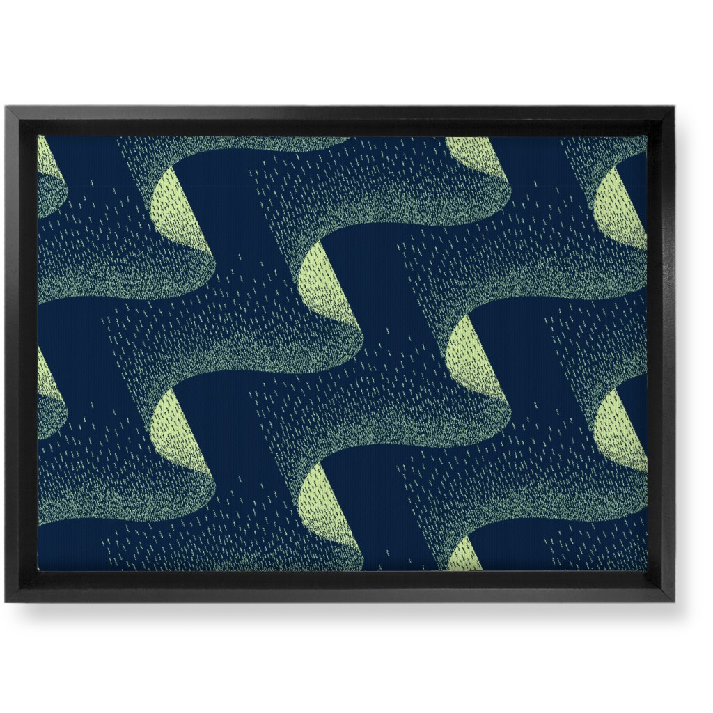 Aurora Wall Art, Black, Single piece, Canvas, 10x14, Blue