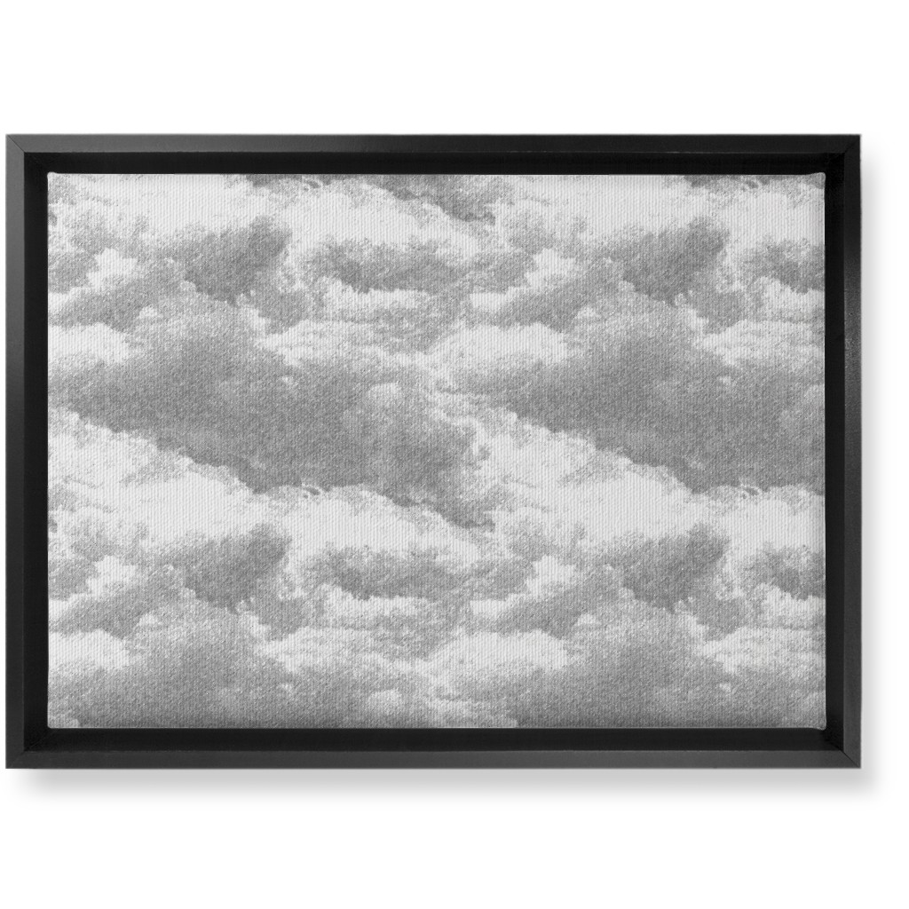 Storm Clouds - Gray Wall Art, Black, Single piece, Canvas, 10x14, Gray
