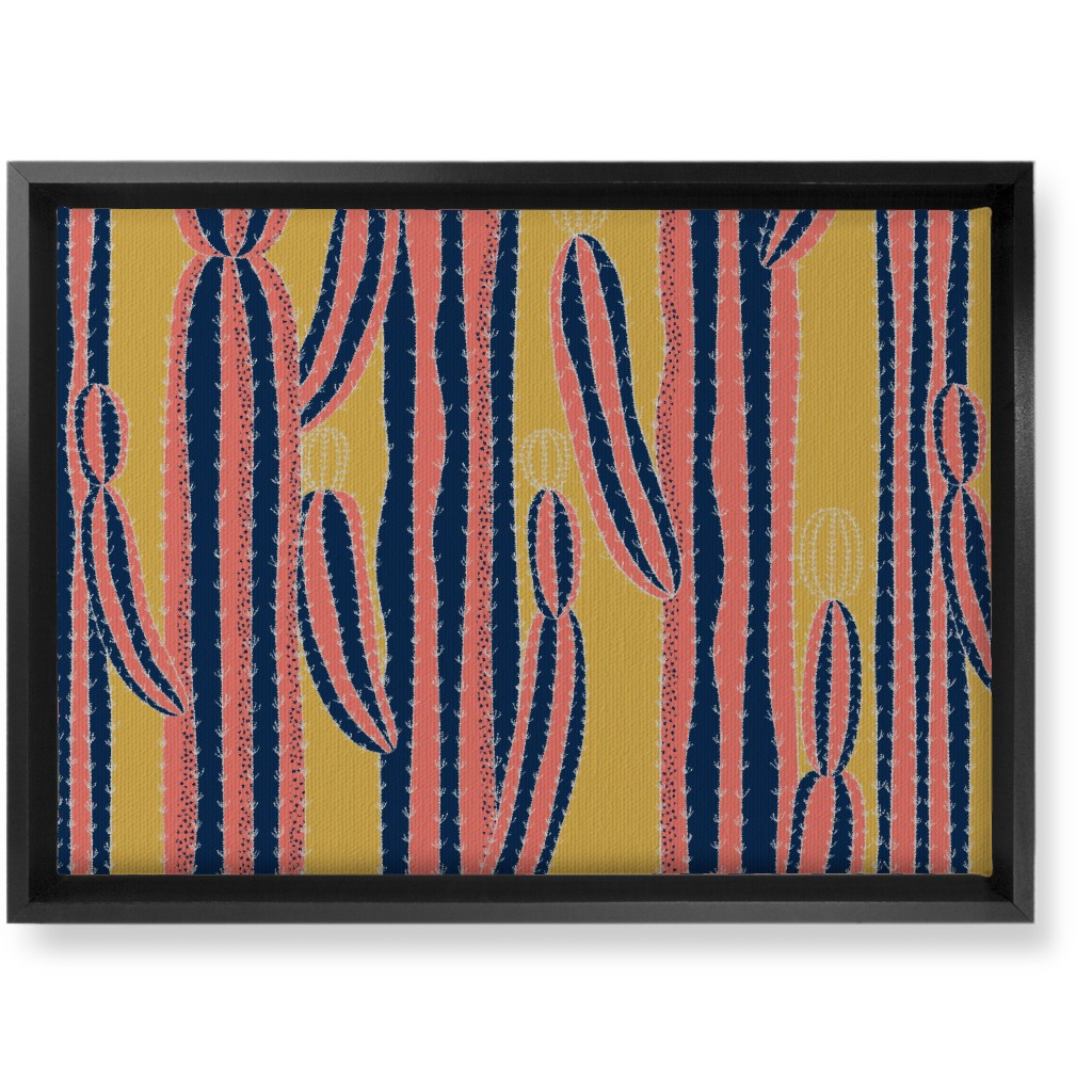 Saguaro Prickle - Multi Wall Art, Black, Single piece, Canvas, 10x14, Multicolor