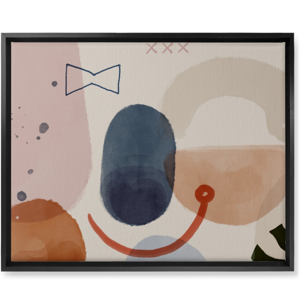 Surreal Oasis - Multi Wall Art, Black, Single piece, Canvas, 16x20, Multicolor