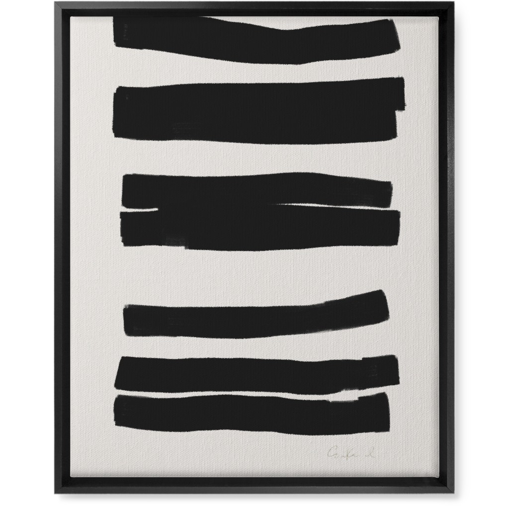 Abstract Bold Stripes I Wall Art, Black, Single piece, Canvas, 16x20, Black