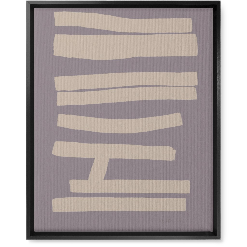 Bold Abstract Stripes Wall Art, Black, Single piece, Canvas, 16x20, Purple