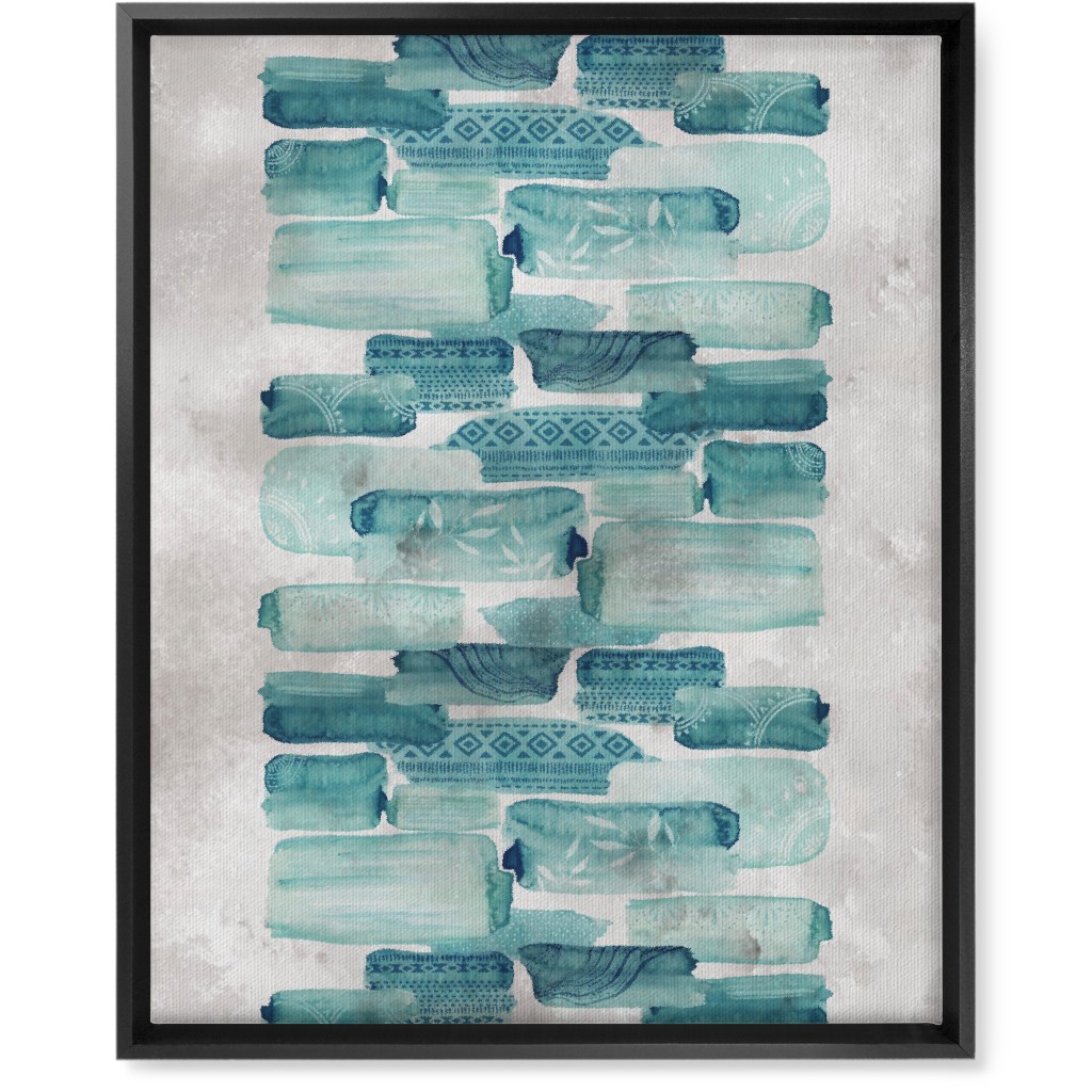 Brink Road Wall Art, Black, Single piece, Canvas, 16x20, Green