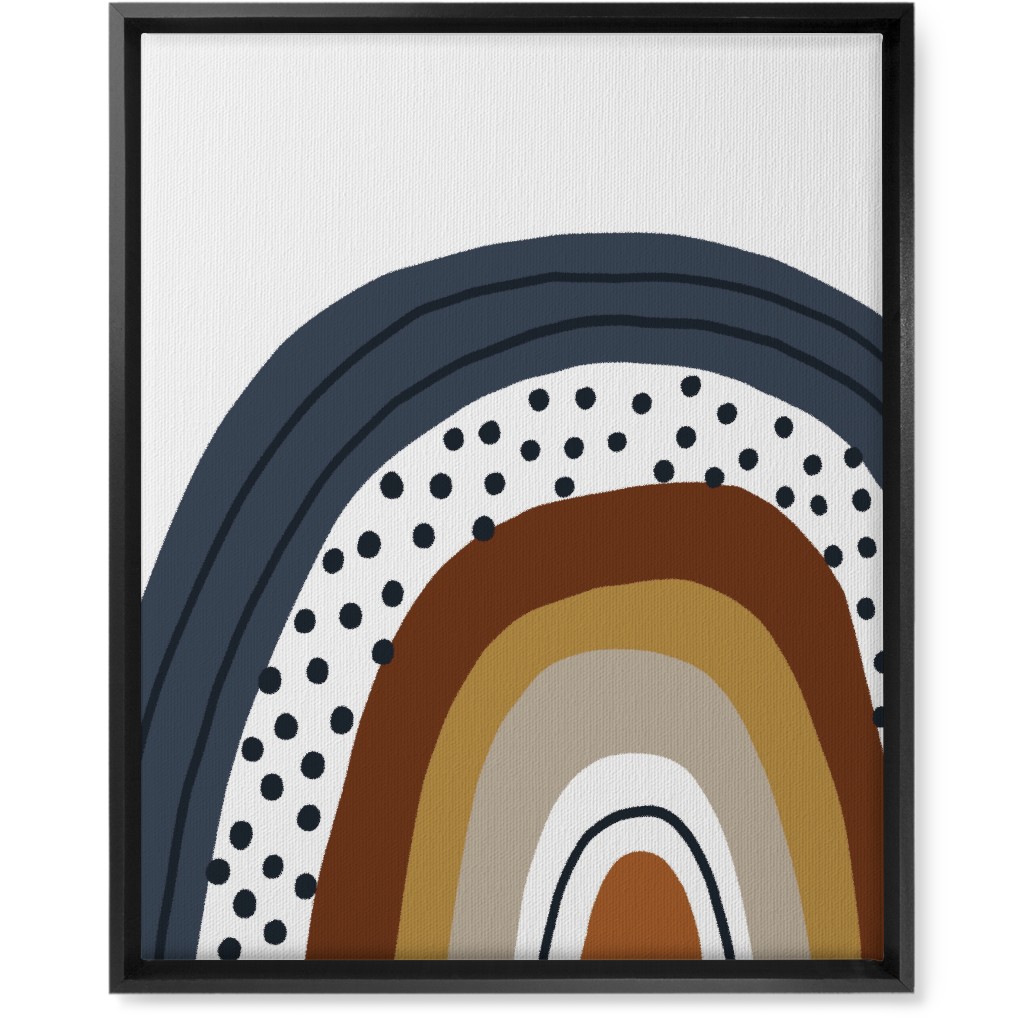Rainbow - Neutral Wall Art, Black, Single piece, Canvas, 16x20, Brown, Brown