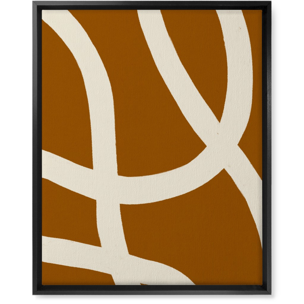 Black And Orange Canvas