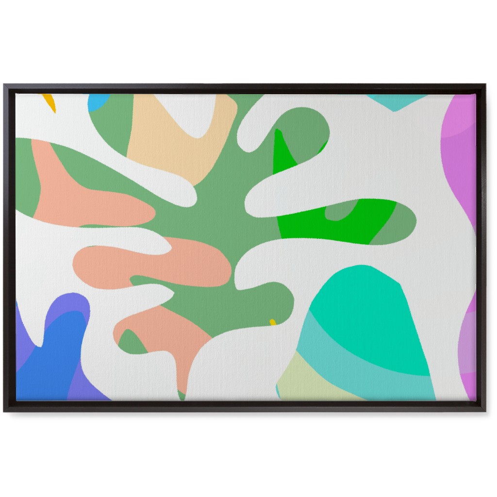 Summer Nature Love Matisse Style Wall Art, Black, Single piece, Canvas, 20x30, Multicolor