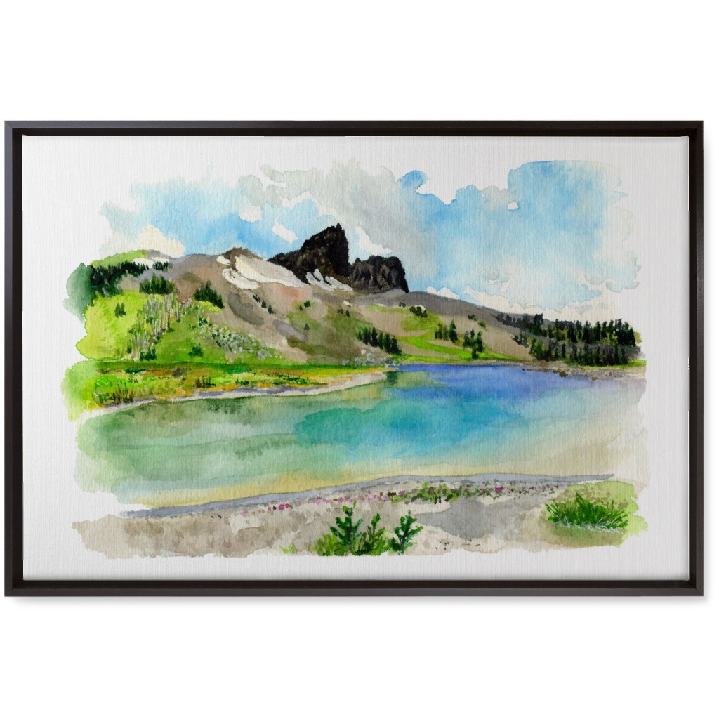 Black Tusk Painting Wall Art, Black, Single piece, Canvas, 20x30, Green, Classic Green