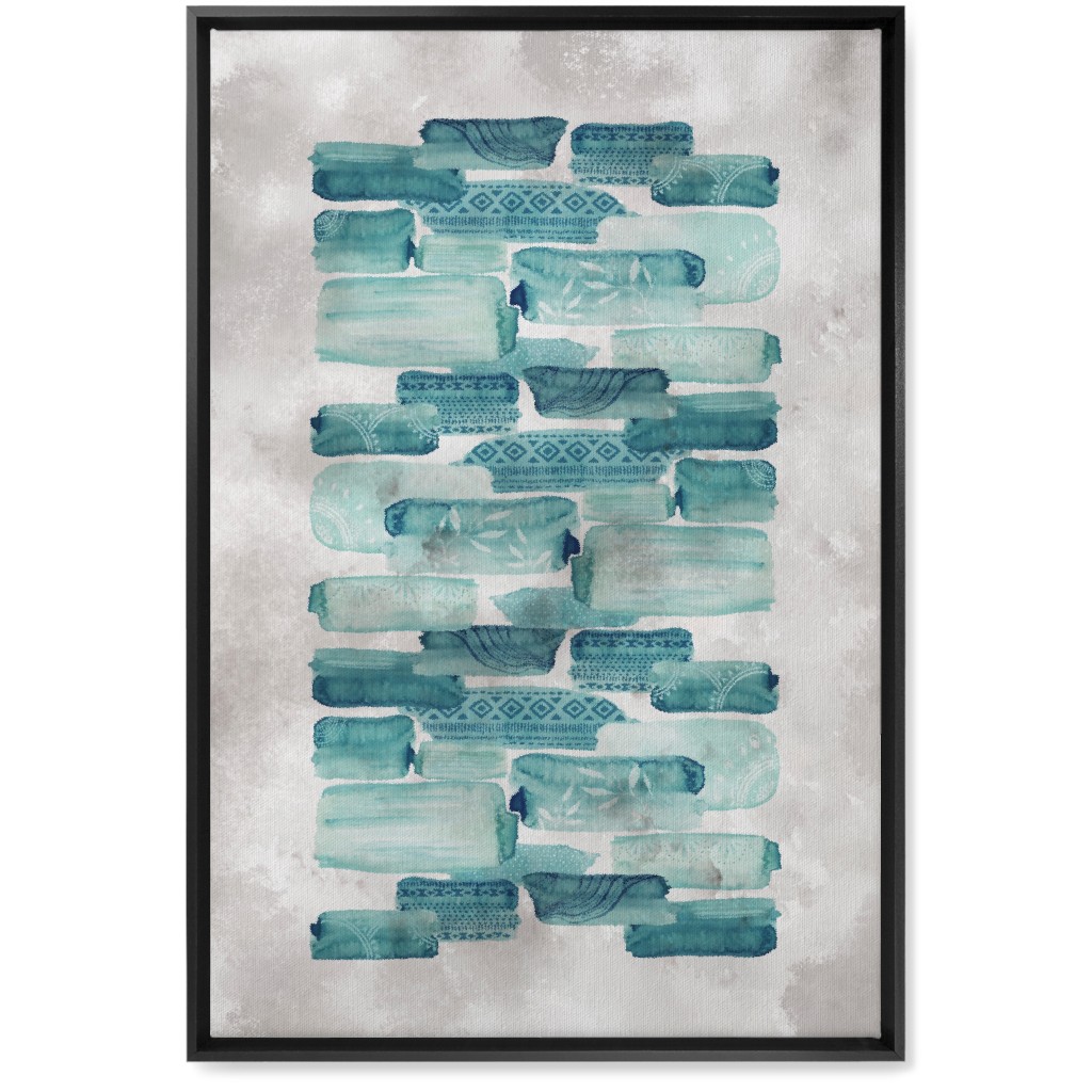 Brink Road Wall Art, Black, Single piece, Canvas, 20x30, Green