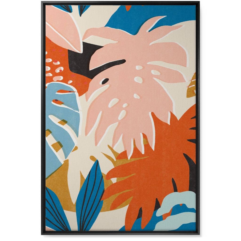 Plant Aloha - Multi Wall Art, Black, Single piece, Canvas, 24x36, Multicolor