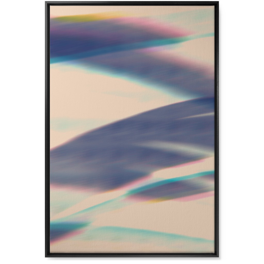 Exposed - Blue Wall Art, Black, Single piece, Canvas, 24x36, Blue, True Blue