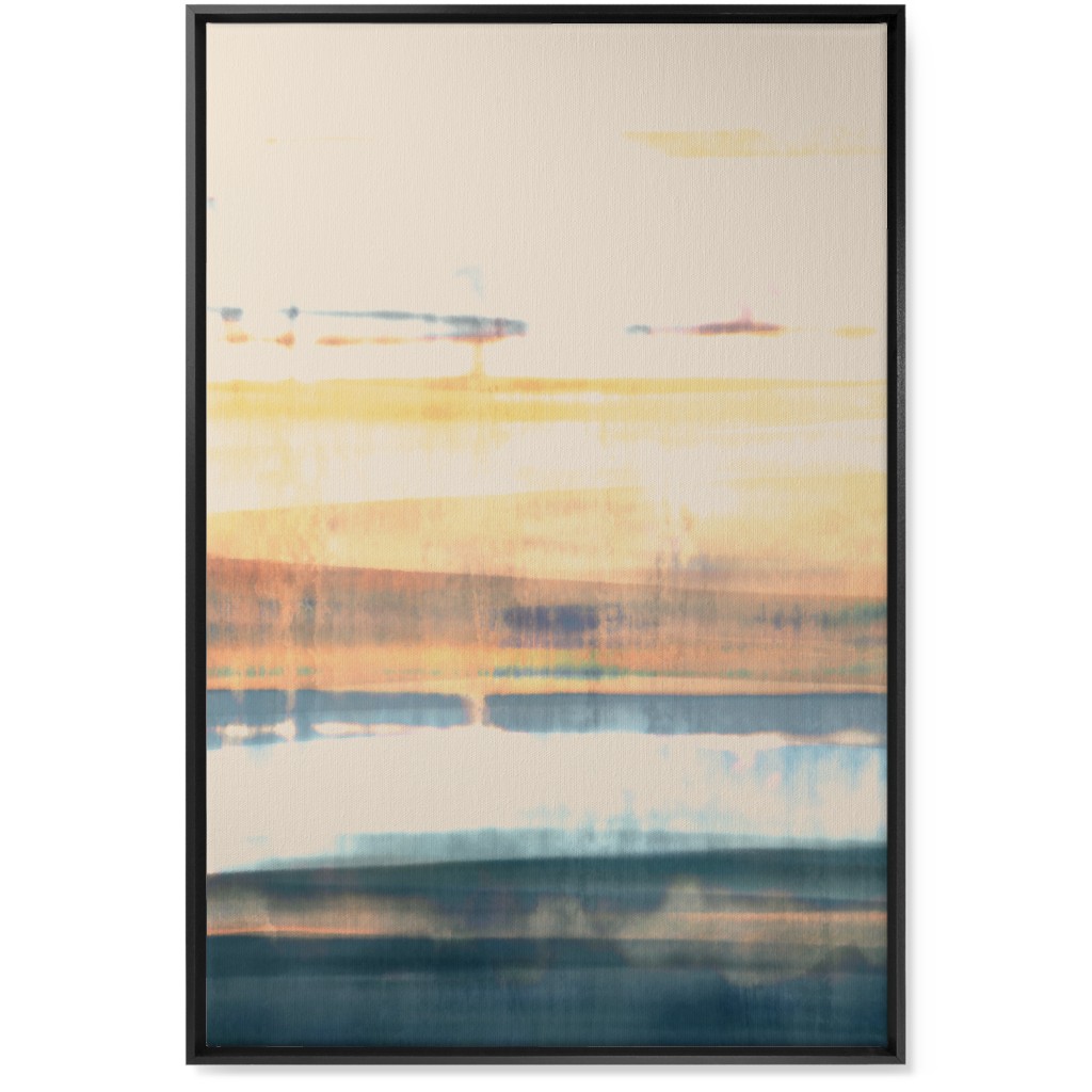 Industrial Landscape - Multi Wall Art, Black, Single piece, Canvas, 24x36, Multicolor