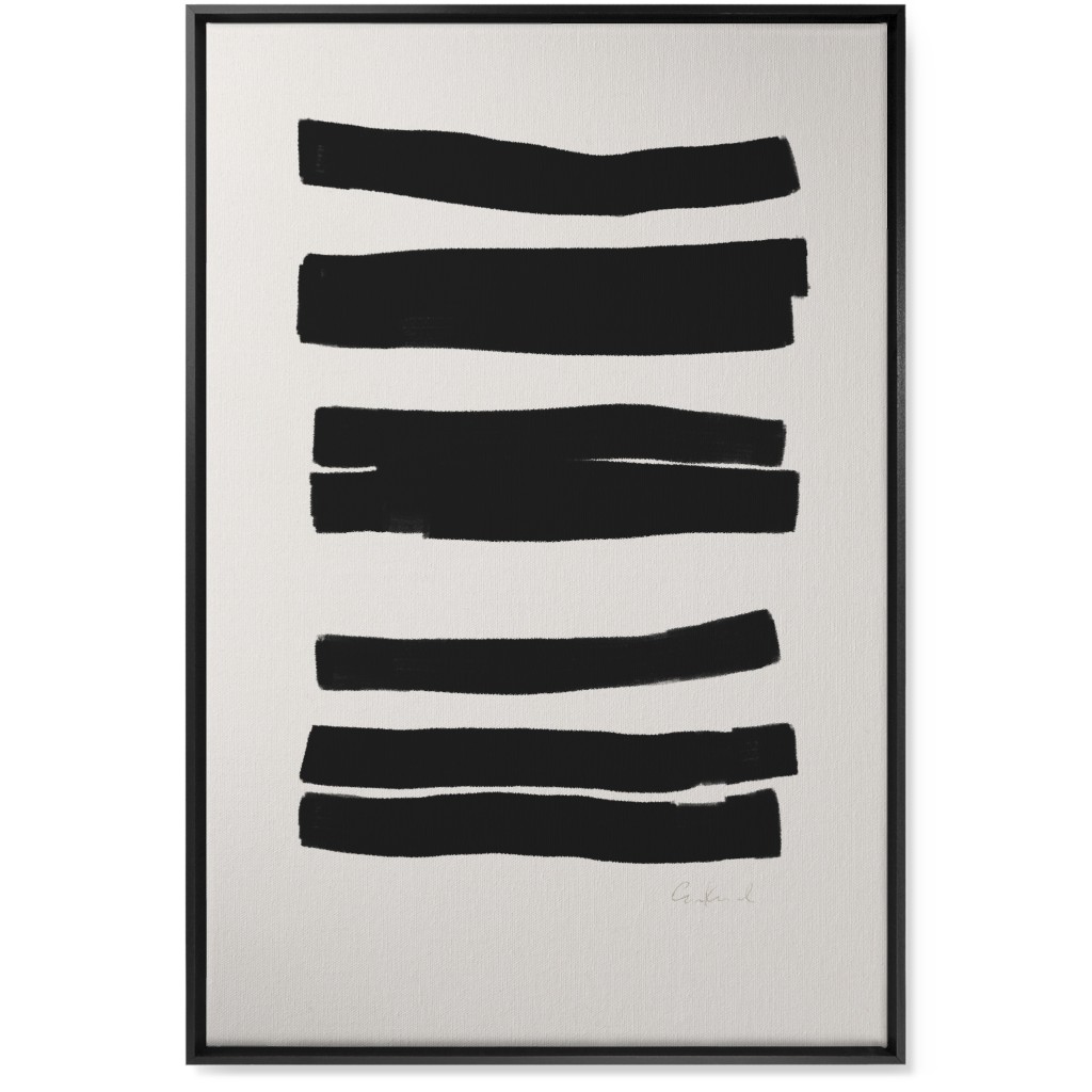 Abstract Bold Stripes I Wall Art, Black, Single piece, Canvas, 24x36, Black