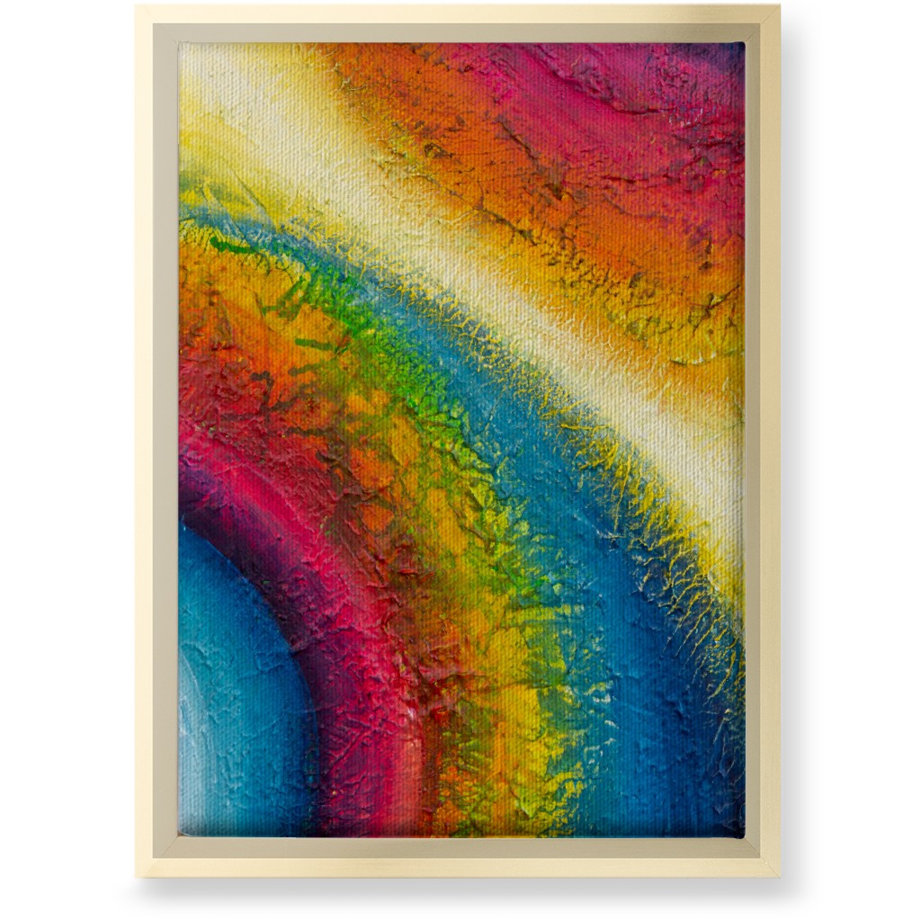 Rainbow Spirit - Multi Wall Art, Gold, Single piece, Canvas, 10x14, Multicolor