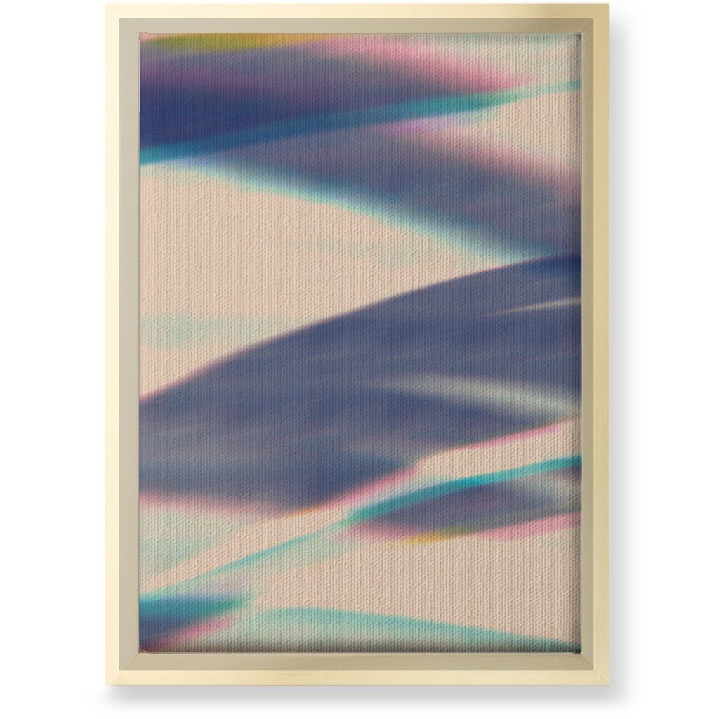 Exposed - Blue Wall Art, Gold, Single piece, Canvas, 10x14, Blue, True Blue