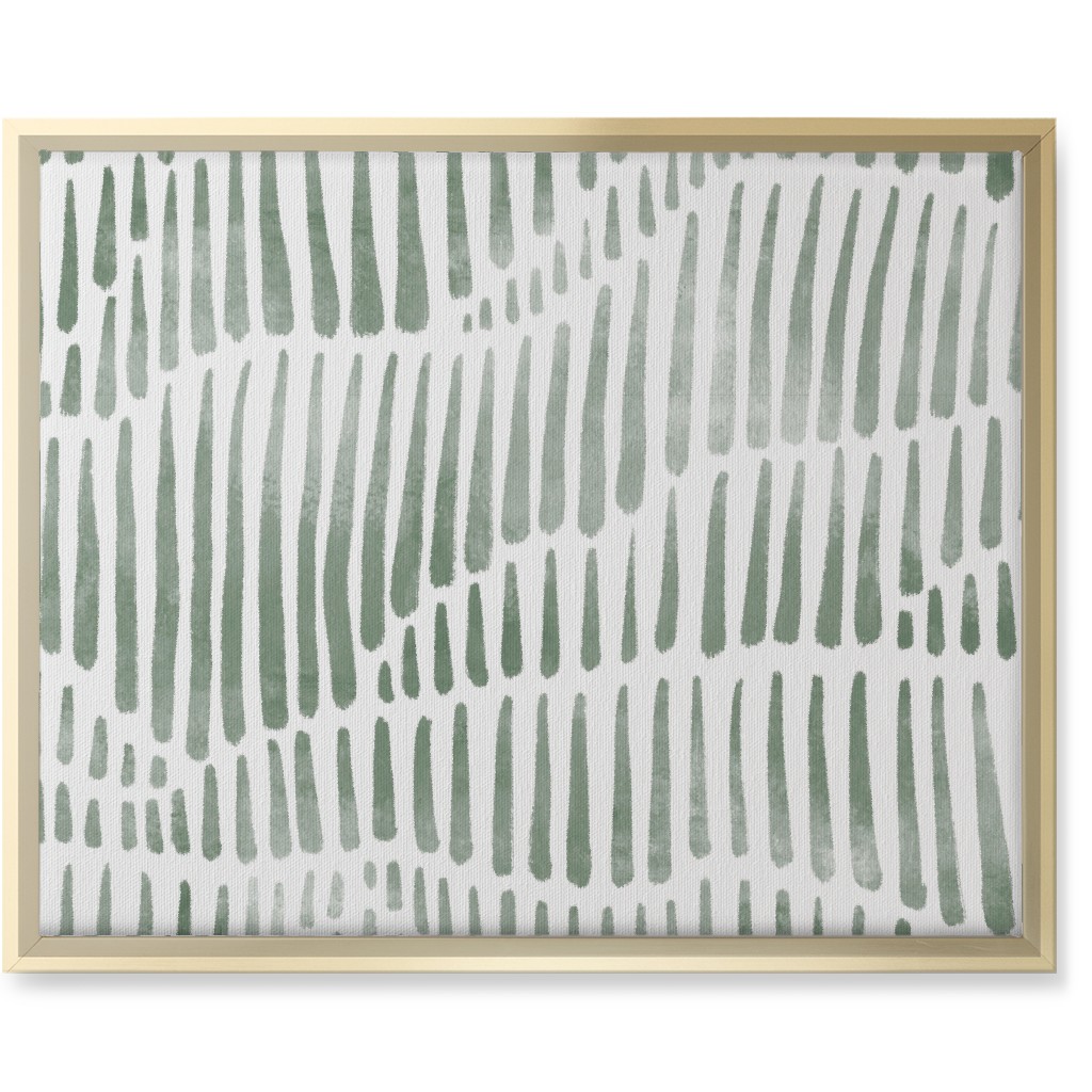 Appalachia - Olive Wall Art, Gold, Single piece, Canvas, 16x20, Green