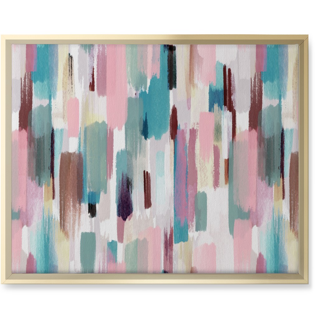 Color Memories - Multi Pastel Wall Art, Gold, Single piece, Canvas, 16x20, Multicolor