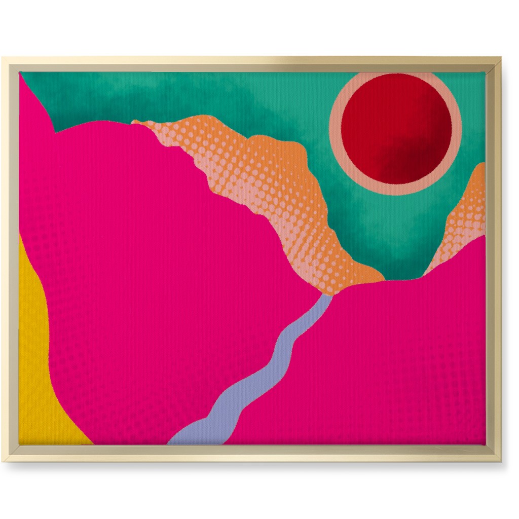 Mountains - Bold Wall Art, Gold, Single piece, Canvas, 16x20, Multicolor