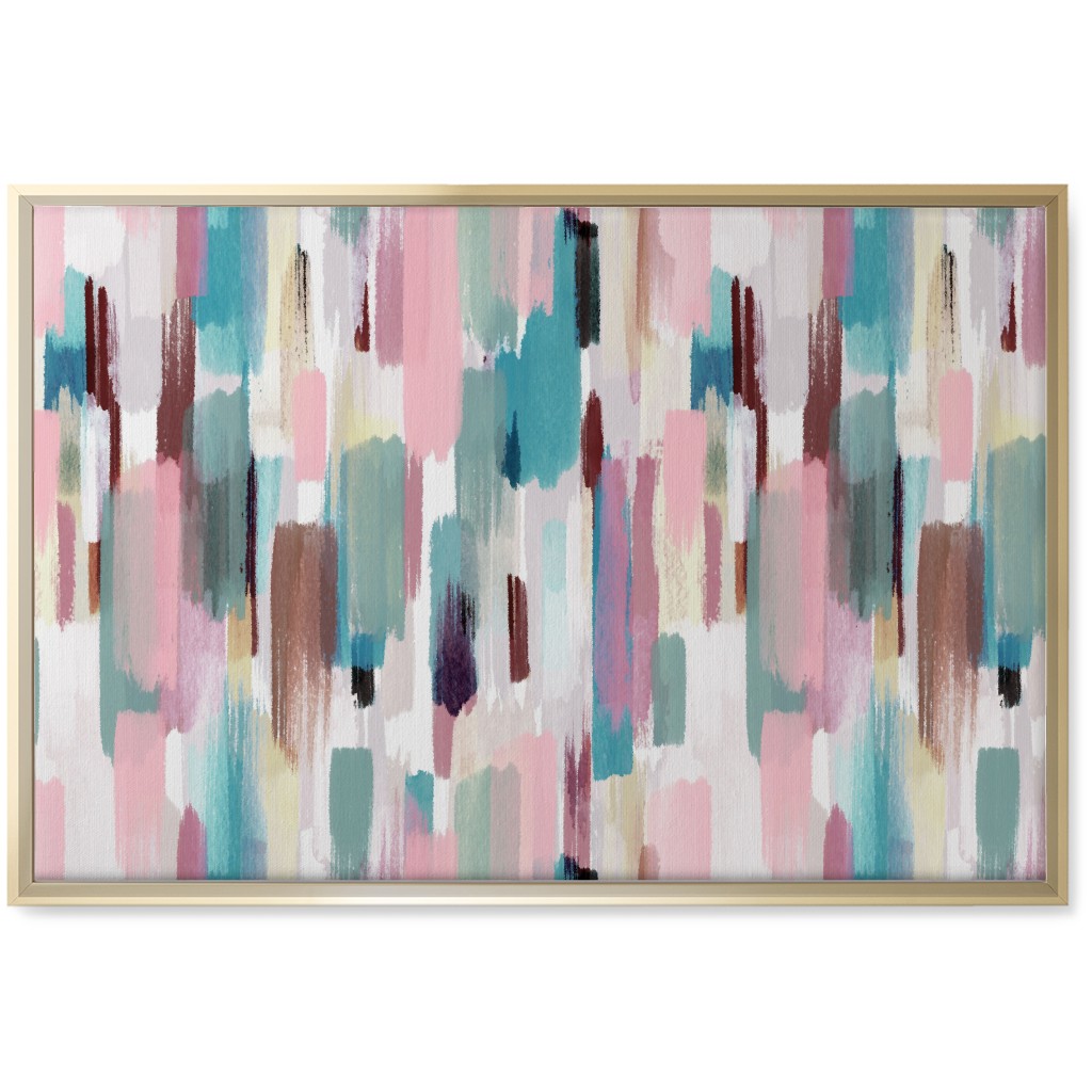 Color Memories - Multi Pastel Wall Art, Gold, Single piece, Canvas, 20x30, Multicolor