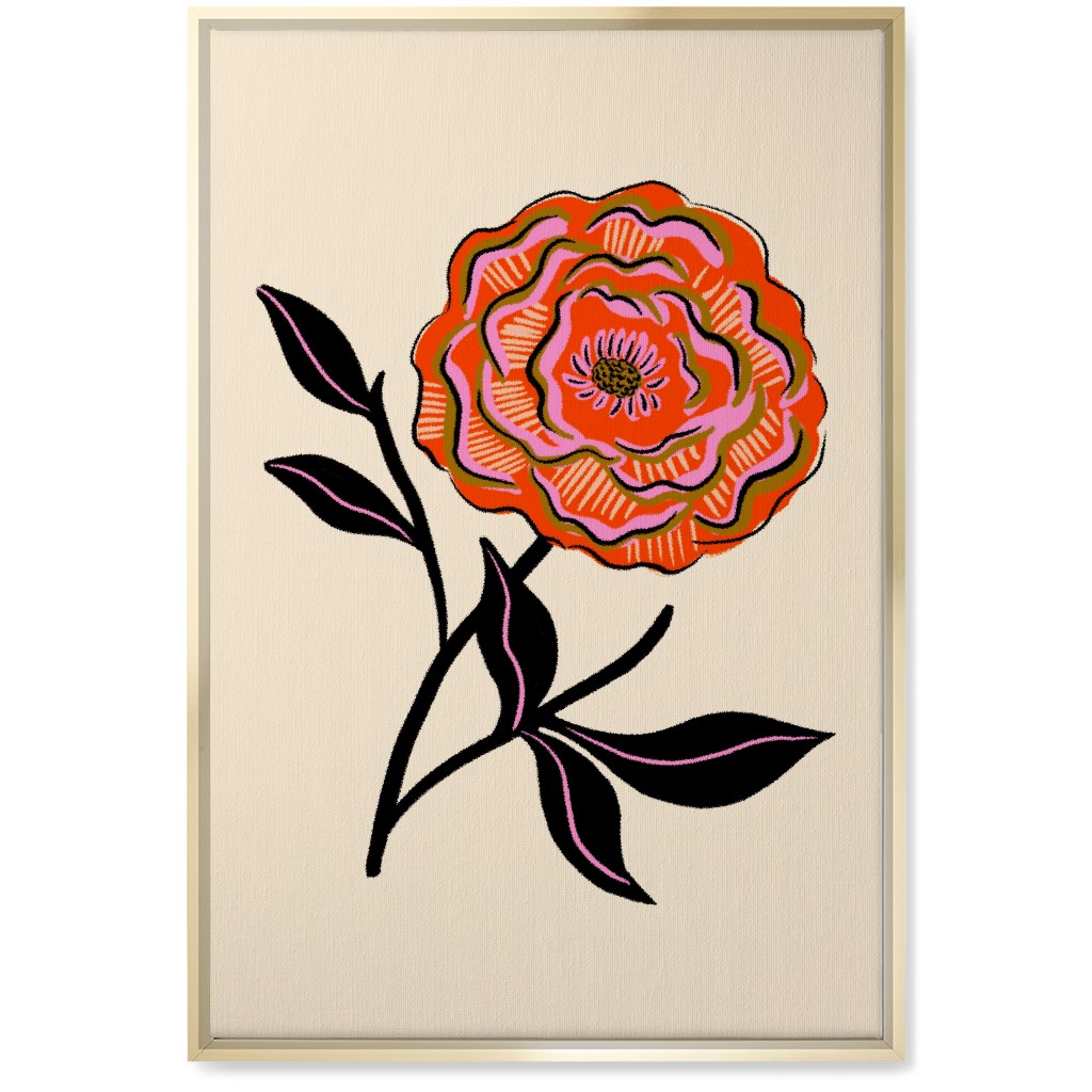 Vintage Botanical - Multi Wall Art, Gold, Single piece, Canvas, 20x30, Multicolor