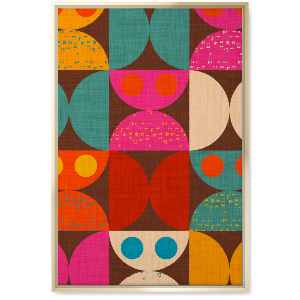 Mid Mod Owl - Multi Wall Art, Gold, Single piece, Canvas, 20x30, Multicolor