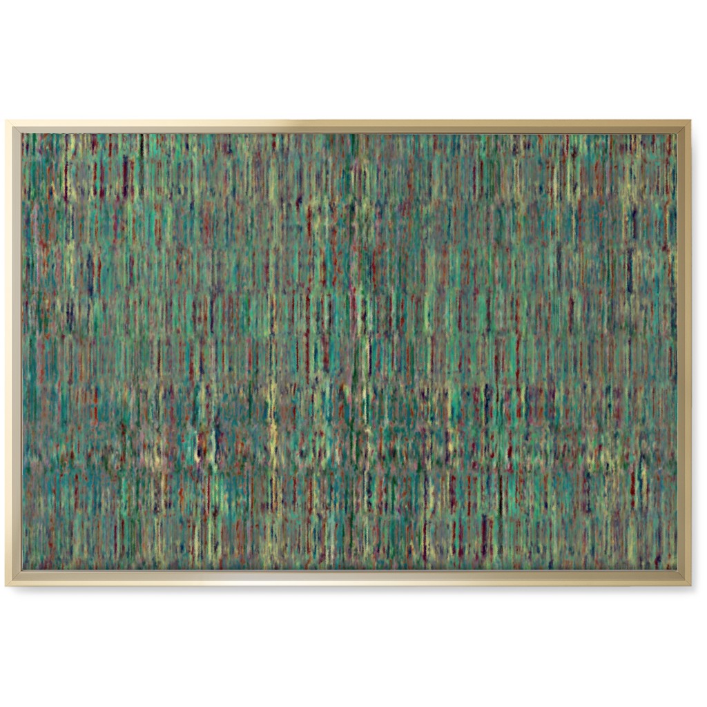 String Theory - Green Wall Art, Gold, Single piece, Canvas, 20x30, Green