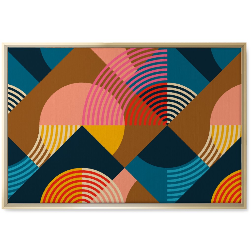 Sunset Over Denmark - Multi Wall Art, Gold, Single piece, Canvas, 20x30, Multicolor