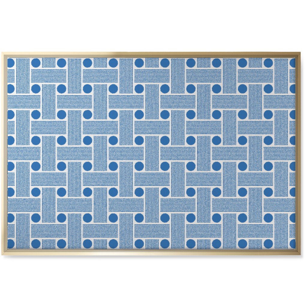 Beams - Blue Wall Art, Gold, Single piece, Canvas, 24x36, Blue