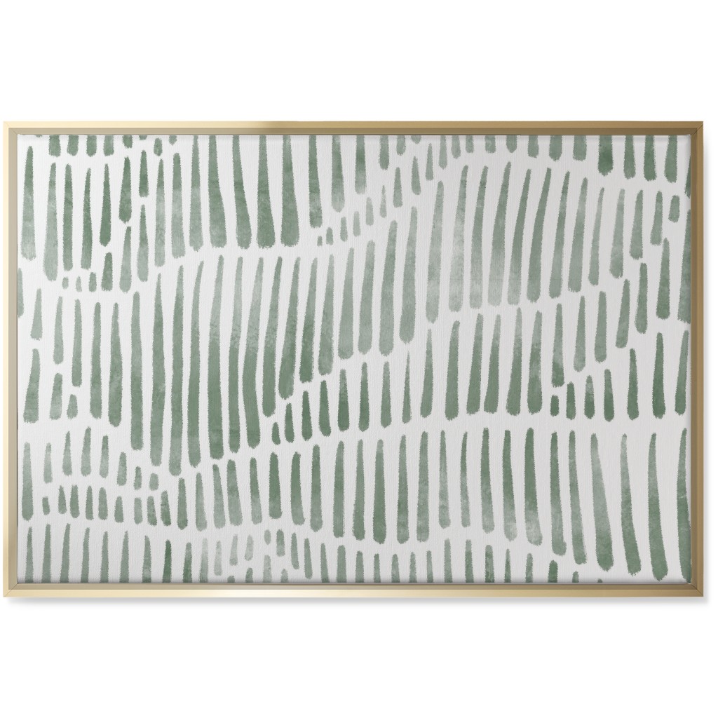 Appalachia - Olive Wall Art, Gold, Single piece, Canvas, 24x36, Green, Classic Green