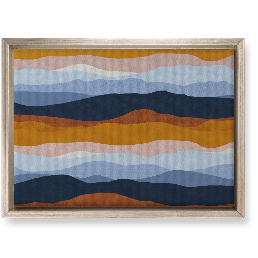 Desert Landscape Wall Art, Metallic, Single piece, Canvas, 10x14, Multicolor