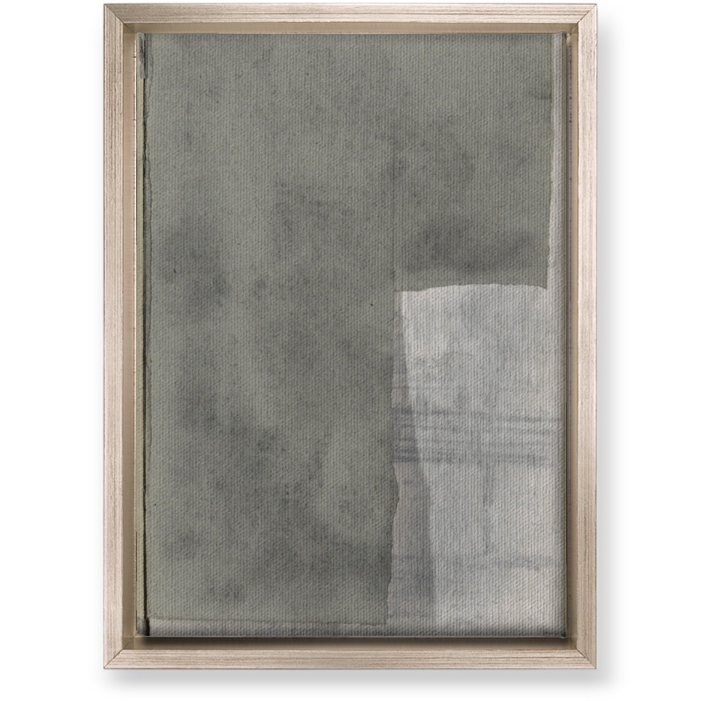 Right Graphite Diptych Wall Art, Metallic, Single piece, Canvas, 10x14, Gray, Gray