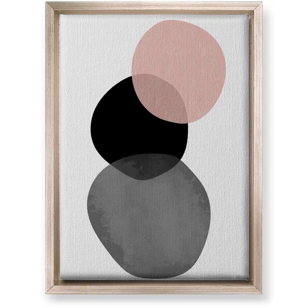 Stones Wall Art, Metallic, Single piece, Canvas, 10x14, Pink, Alpaca