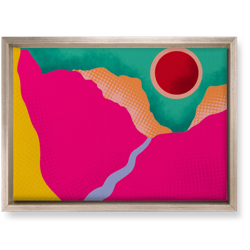 Mountains - Bold Wall Art, Metallic, Single piece, Canvas, 10x14, Multicolor