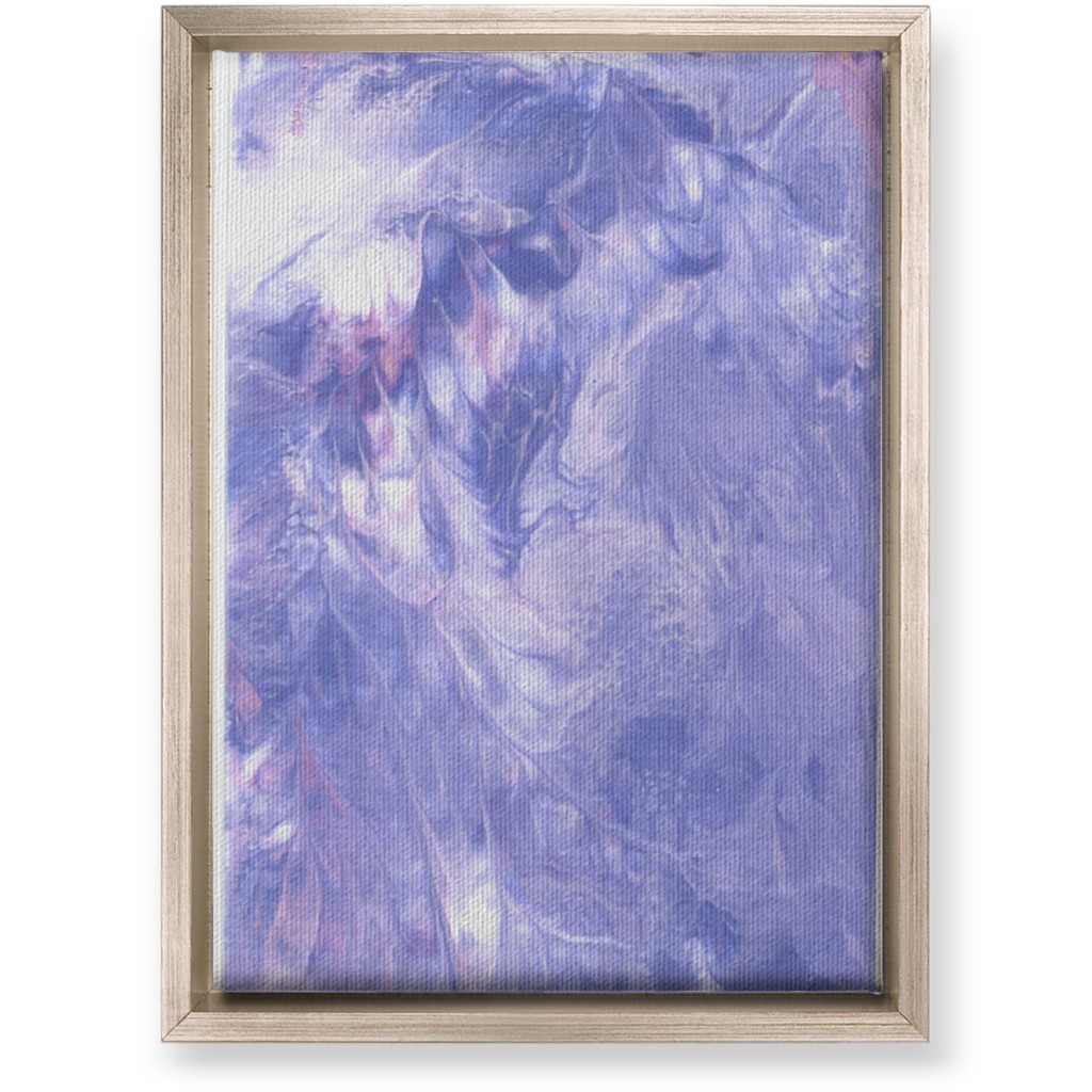 Acrylic Pour - Purple Wall Art, Metallic, Single piece, Canvas, 10x14, Purple
