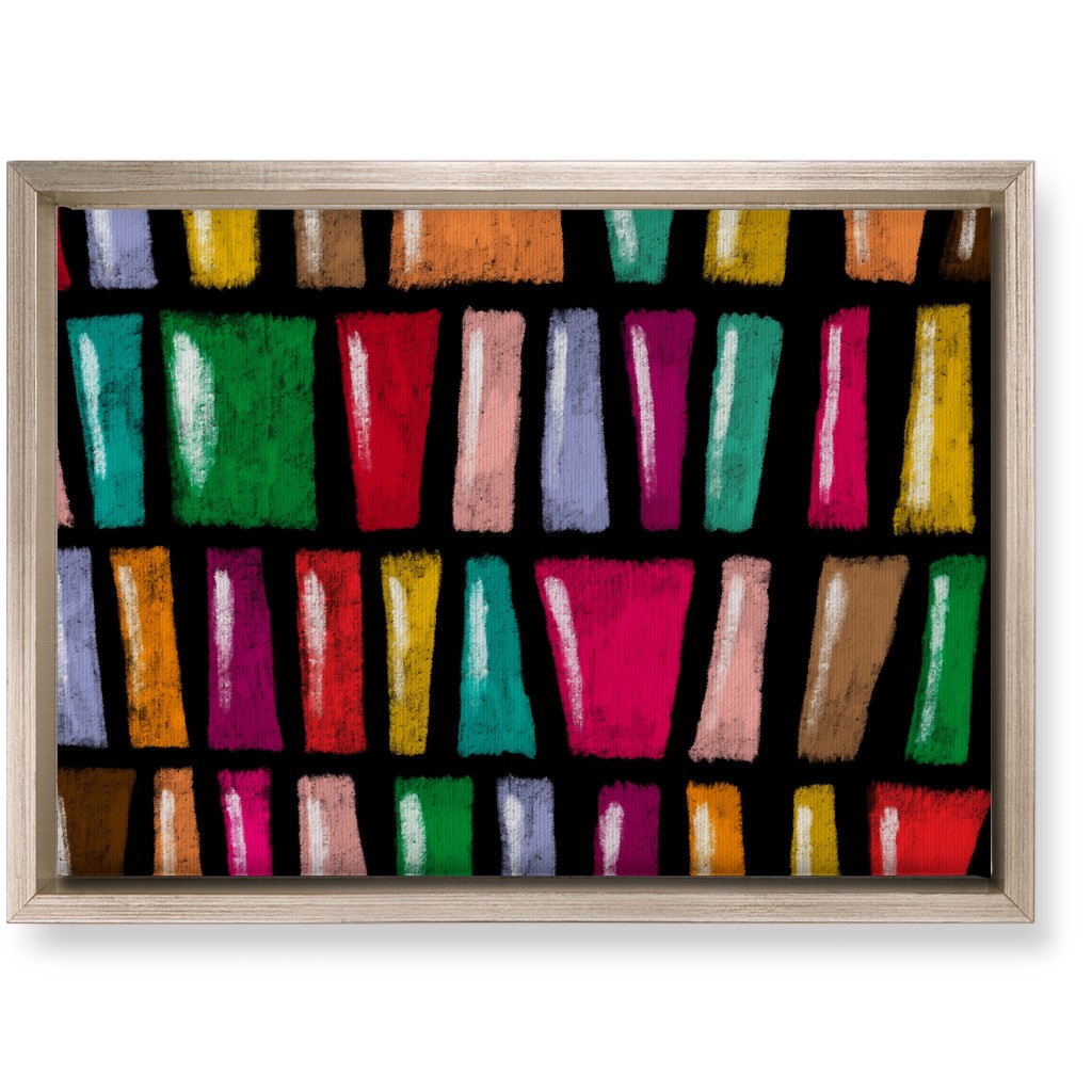 Stained Glass Abstract - Multi Wall Art, Metallic, Single piece, Canvas, 10x14, Multicolor