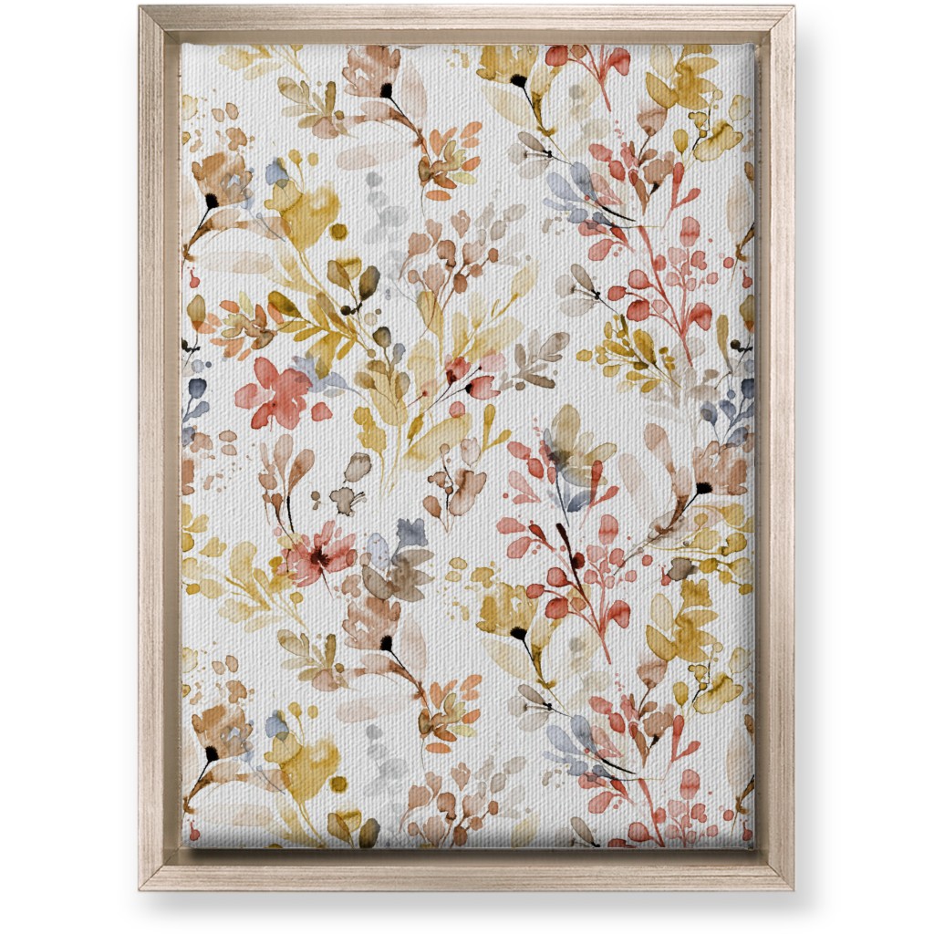 Wild Plants - Multi Wall Art, Metallic, Single piece, Canvas, 10x14, Multicolor