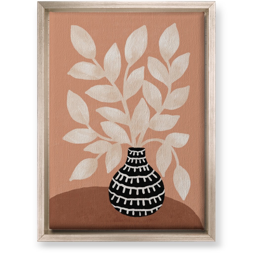 the Vase Ii - Neutral Wall Art, Metallic, Single piece, Canvas, 10x14, Pink