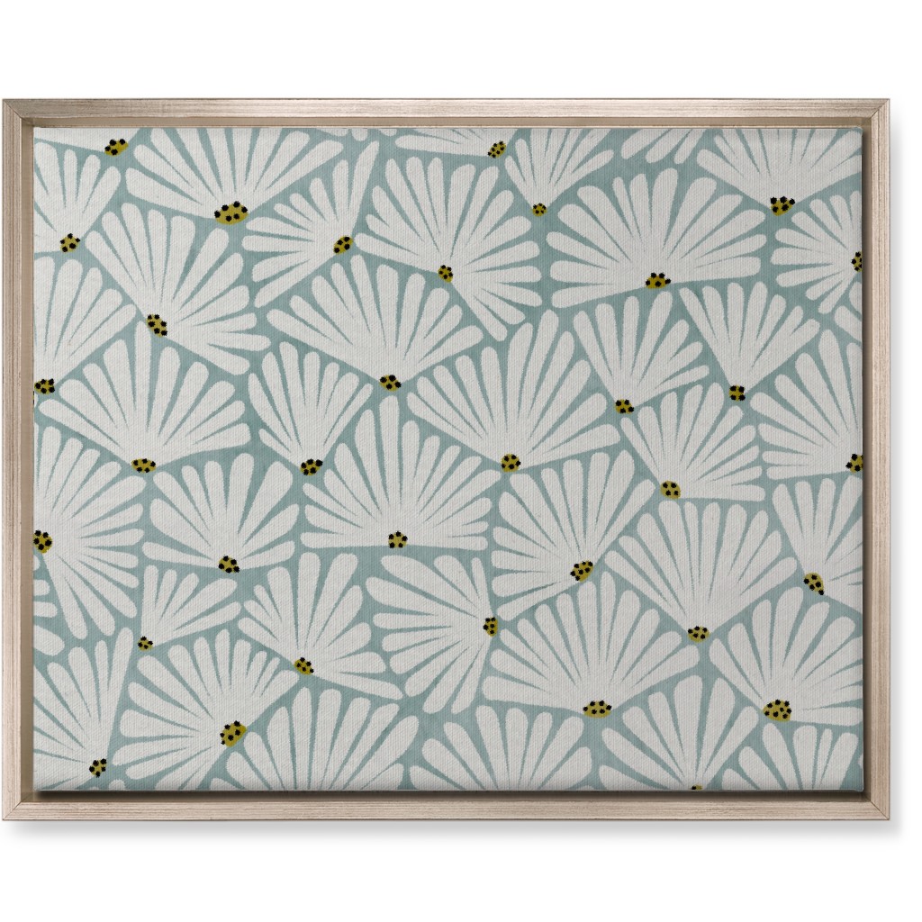 Solie Wall Art, Metallic, Single piece, Canvas, 16x20, Blue, Smoke