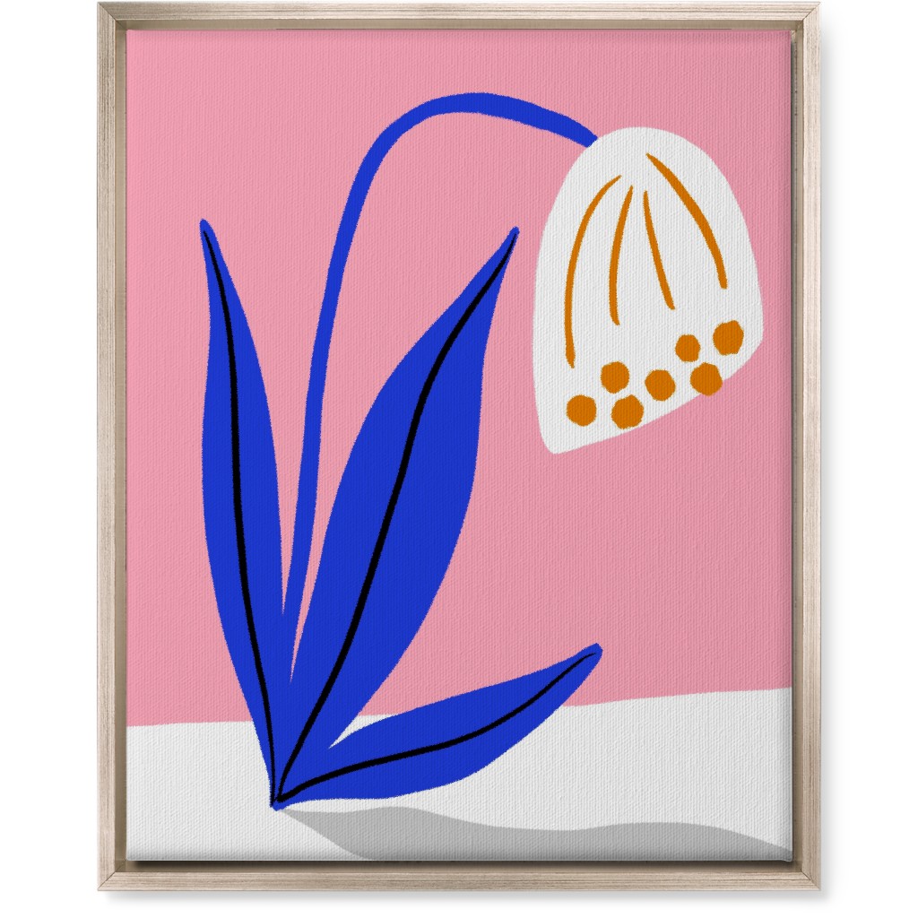 Derp Flower - Multi Wall Art, Metallic, Single piece, Canvas, 16x20, Multicolor