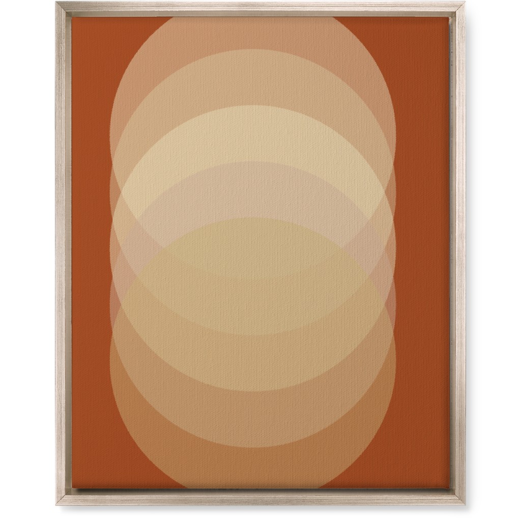 Abstract Sunrise - Orange Wall Art, Metallic, Single piece, Canvas, 16x20, Orange, Orange