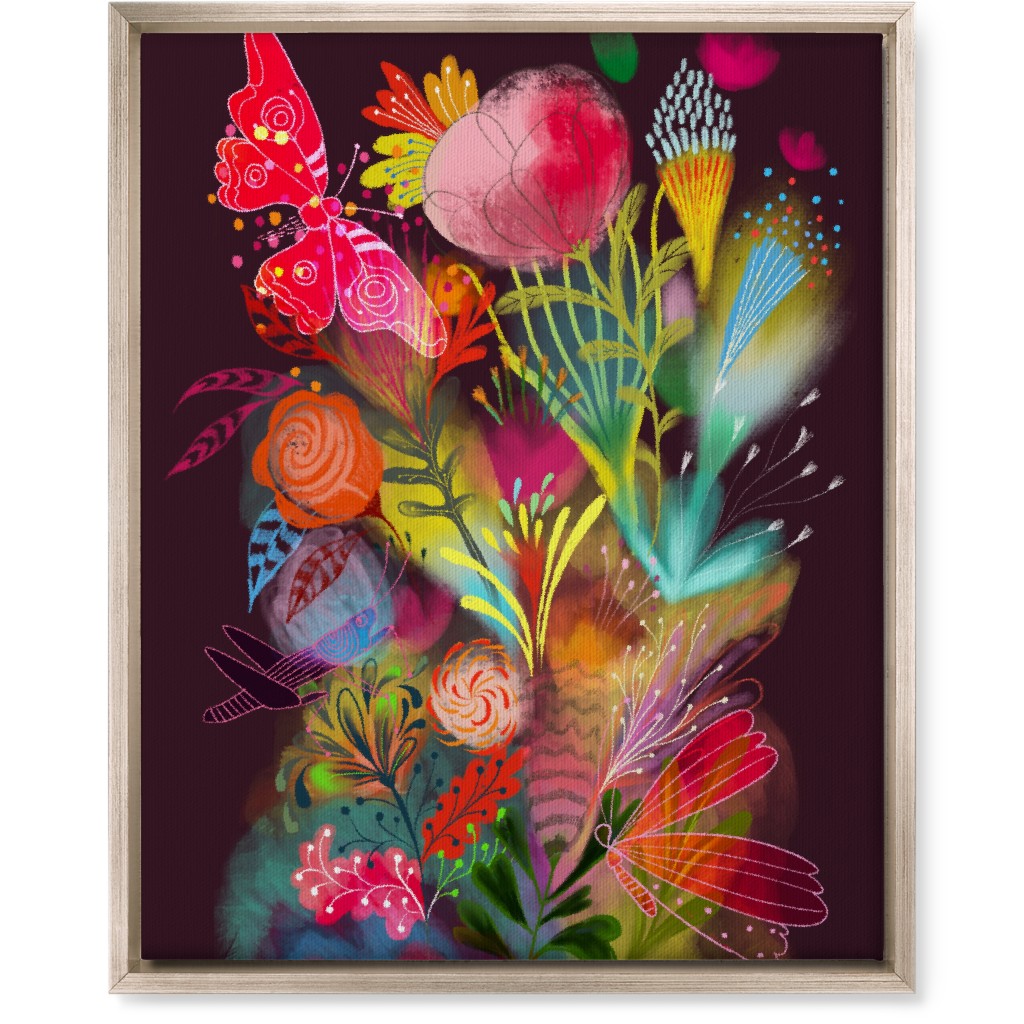 Tropical Magic Dream - Multi Wall Art, Metallic, Single piece, Canvas, 16x20, Multicolor