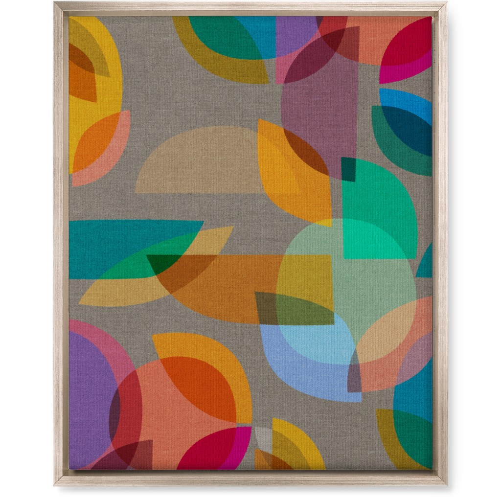 Mid Century Prism - Multi Wall Art, Metallic, Single piece, Canvas, 16x20, Multicolor