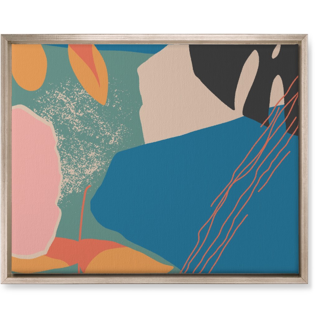 Tropical Garden - Multi Wall Art, Metallic, Single piece, Canvas, 16x20, Multicolor