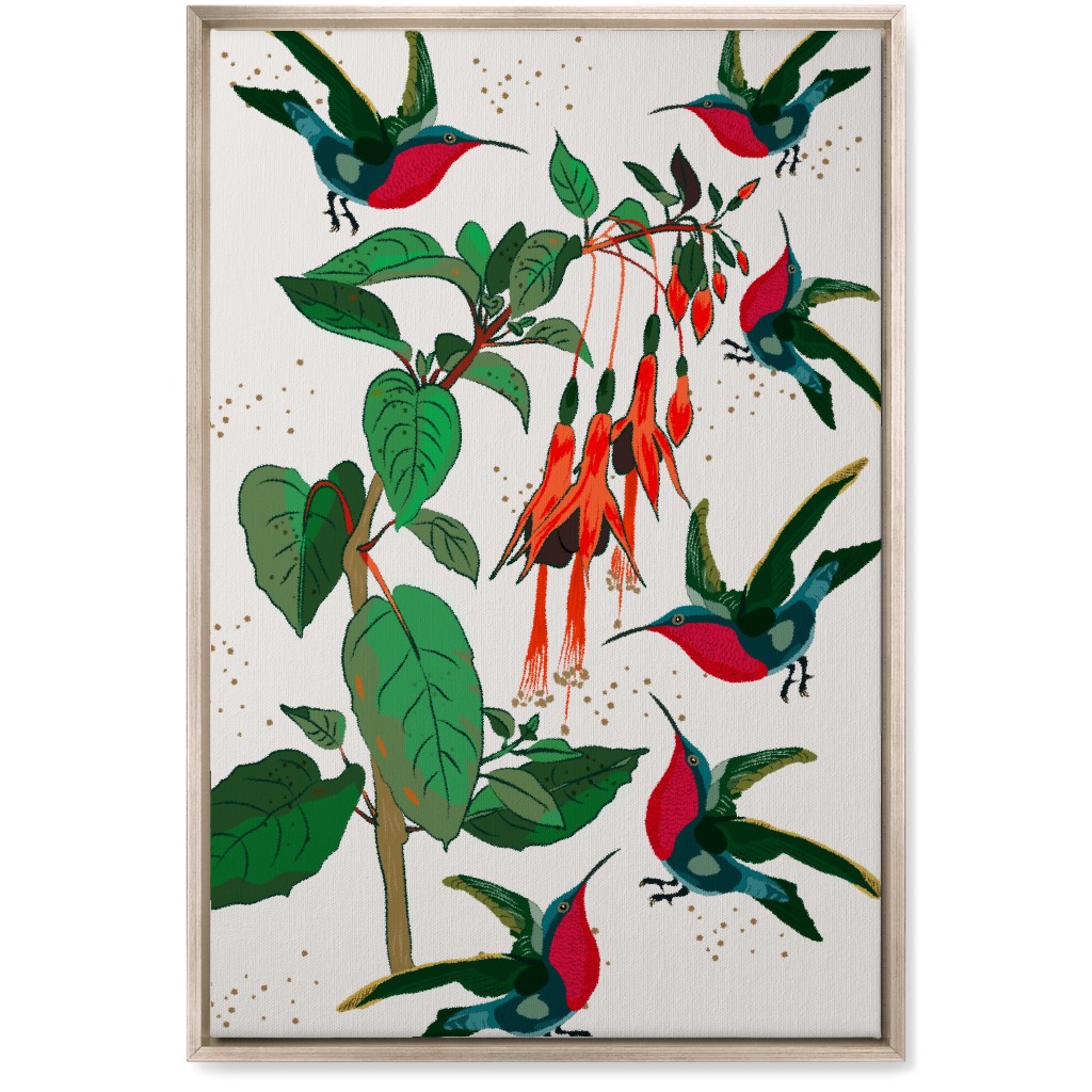 Hummingbirds - Multi on White