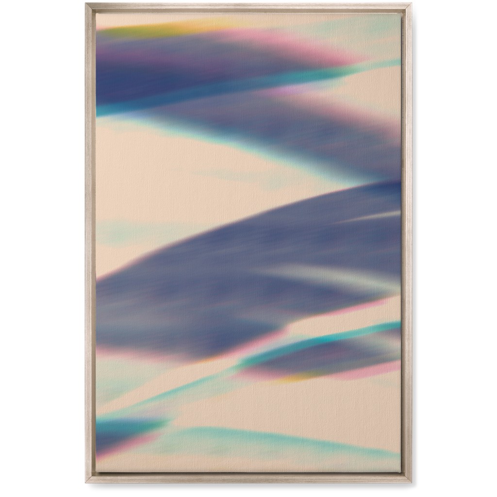 Exposed - Blue Wall Art, Metallic, Single piece, Canvas, 20x30, Blue, True Blue