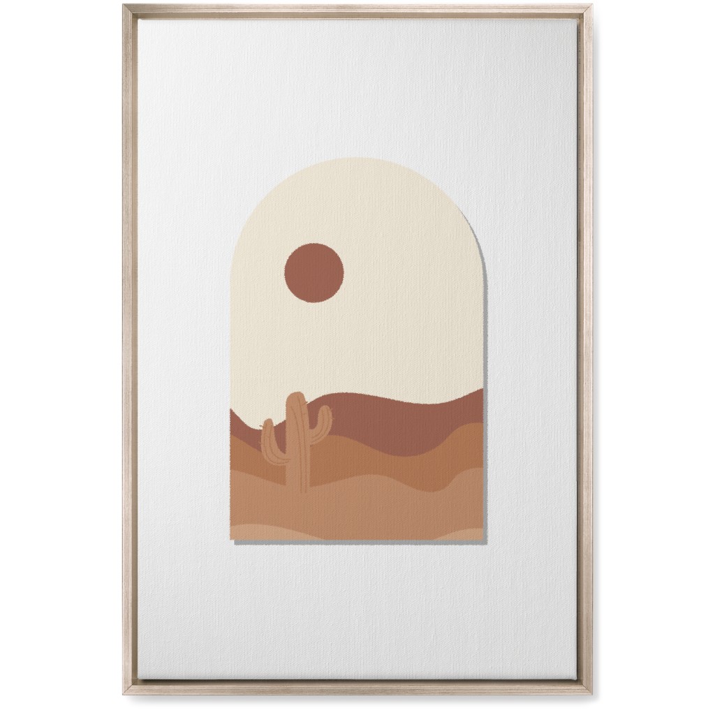 Abstract Landscapes in Windows Wall Art, Metallic, Single piece, Canvas, 20x30, Multicolor
