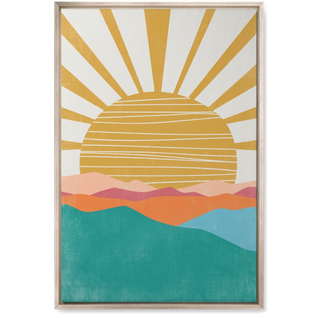 Flourish Landscape - Multi Wall Art, Metallic, Single piece, Canvas, 20x30, Multicolor